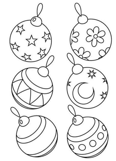 christmas balls coloring pages family holidaynetguide  family