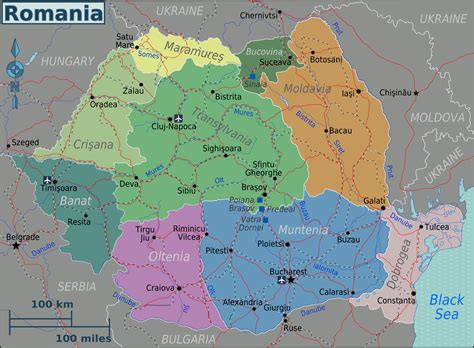 landkarte rumaenien touristische karte weltkartecom karten und