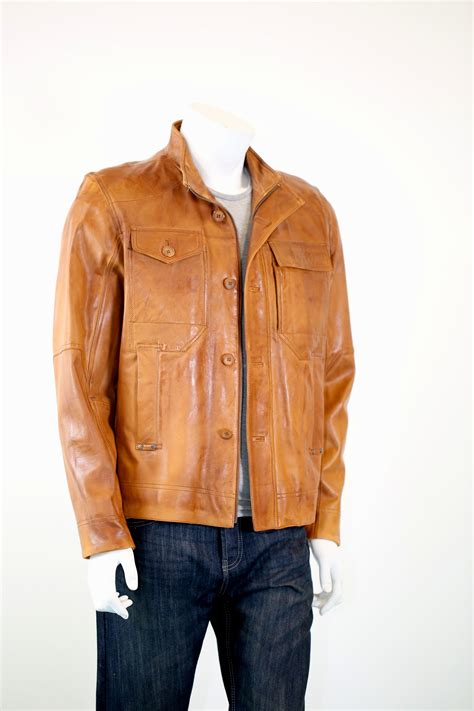 mens tan leather jacket radford leather fashions quality leather  sheepskin jackets