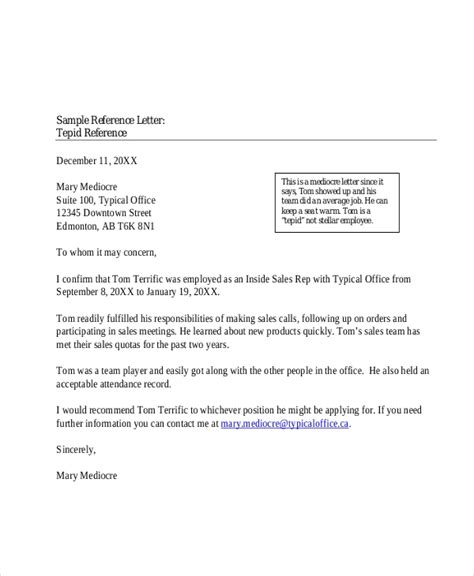 sample professional reference letters   ms word