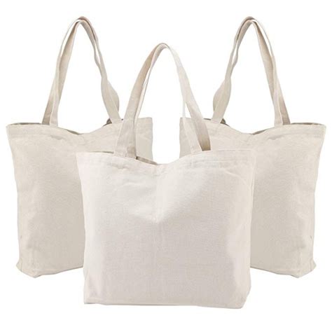 cotton canvas grocery shopping bags durable plain cloth bags