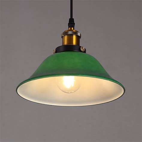 vivid emerald green glass retro 1 light pendant light