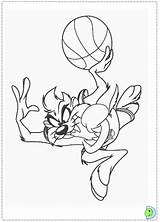 Dinokids Coloring Taz Close sketch template