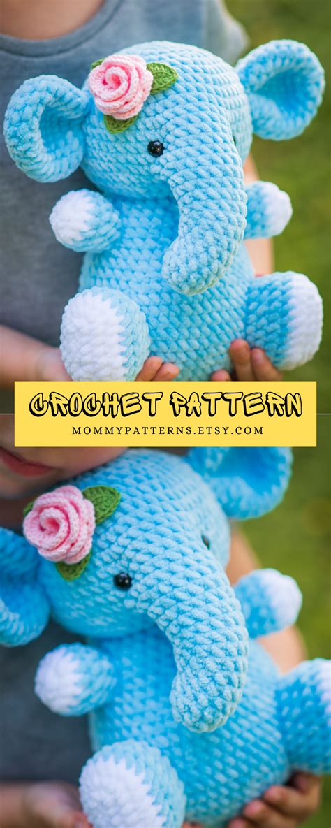 crochet pattern elephant crochet pattern elephant amigurumi pattern