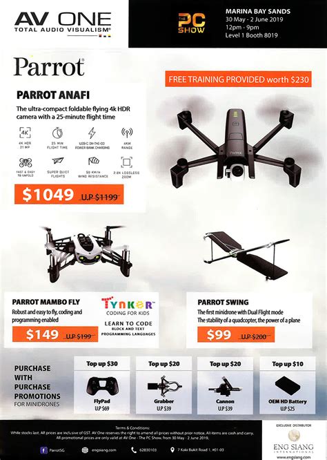 parrot drones brochures  pc show   tech show portal hardwarezonecomsg