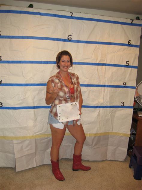 White Trash Party Set Up A Mug Shot Photo Booth For Your Guests