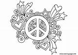 Peace Sign Coloring Pages Attractive Printable Simple Print Book sketch template