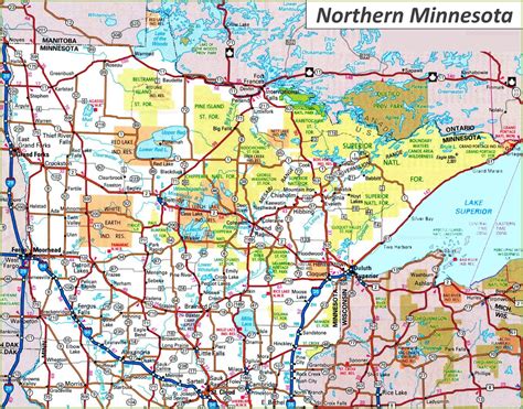 map  northern mn lakes