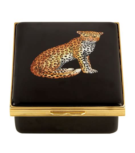 halcyon days enamel leopard box harrods