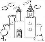 Castle Coloring Pages Princess Disney Kids Chateau Coloriage Dessin sketch template