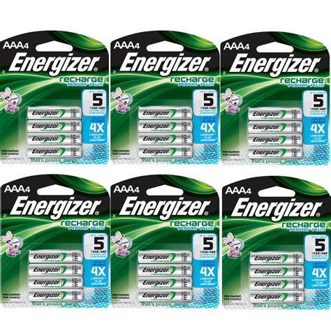 energizer aaa rechargeable batteries  pack  count  batteries walmartcom