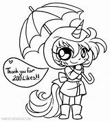 Unicorn Chibi Yampuff Deviantart Pages Coloring Likes sketch template