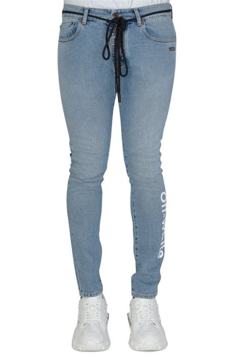 off white off white skinny jeans clothing from circle fashion uk
