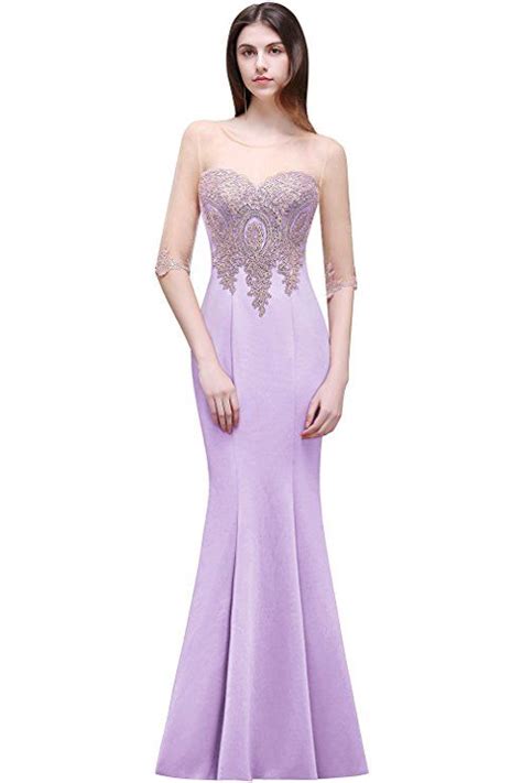 women mermaid sheer lace evening gowns long sleeve ball dressdark redsize  clothing