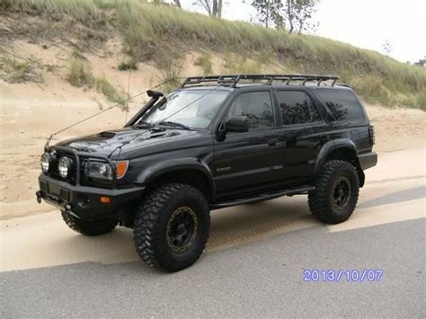 Black Gen 3 Toyota 4runner Sport With Custom Roof Rack Snorkel Front