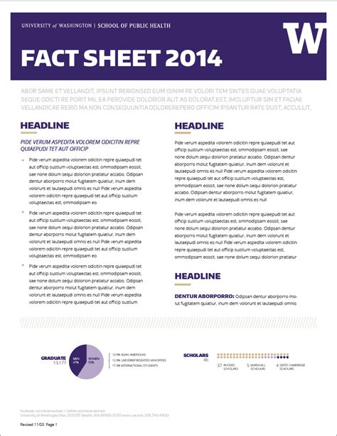 fact sheet templates examples word excel samples