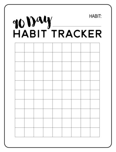 day habit tracker planner label onlinelabels