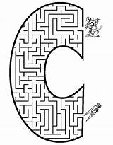 Coloring Maze Pages Letter Mazes Color Popular Coloringhome Search Print Library Clipart sketch template