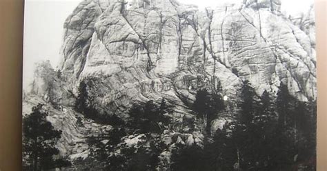 Mount Rushmore Before The Presidents’ Faces Were Chiselled In Imgur
