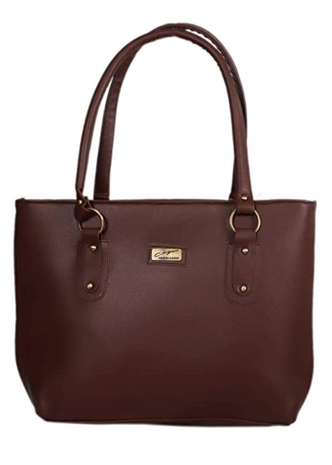 Buy Dn Deals Women S Pu Handbag Bag Dark Brown At
