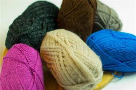 wool   colors   wooden board stock photo image