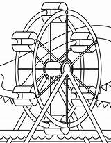 Coloring Park Wheel Pages Ferris Amusement Roller Coaster Printable Kids Colouring Color Sheets Ark Noahs Getcolorings Theme Miscellaneous Water Source sketch template