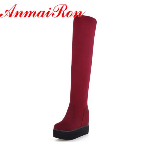 Buy Anmairon High Heels Over The Knee Boots Shoes