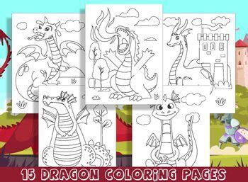 adorable dragon coloring pages  preschool  kindergarten fun
