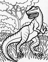 Hideous Dinosaurus Visit sketch template