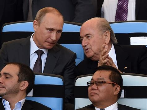 World Cup 2014 Final Vladimir Putin Takes Seat Next To Sepp Blatter At