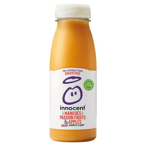 innocent smoothie mangoes and passion fruits 250ml from ocado