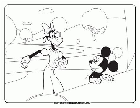 Mickey Mouse Clubhouse Coloring Page Picture Net Coloring Home 4402