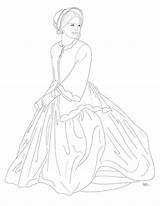 Victoria Queen Coloring Pages sketch template
