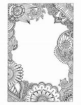 Henna Coloring Designs Pages Doodle Mehndi Inspiration Choose Board sketch template