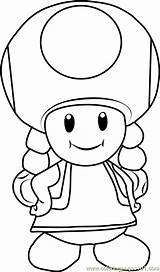 Toadette Coloring Mario Pages Super Toad Bros Colouring Printable Color Kids Coloringpages101 Choose Board sketch template