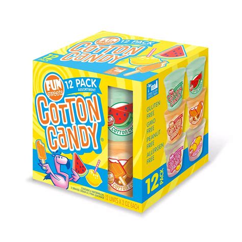 fun sweets summer cotton candy assortment  ounce  count walmartcom