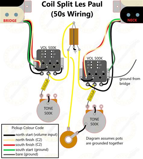 coil split les paul wiring  string supplies