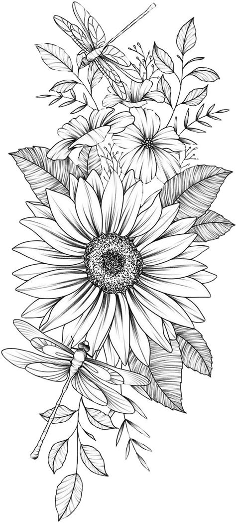 sunflower coloring page printable marcelene swartz