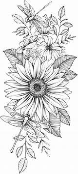 Sunflower Coloring Pages Adult Fall Printable Colouring Flower Print Book Choose Board sketch template