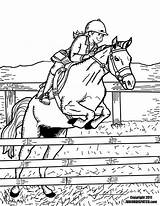 Equitation Obstacle Cheval sketch template