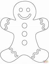 Gingerbread Man Coloring Pages Drawing Christmas Plain Printable Cookie Lebkuchenmann Template Sheet Clipart Outline Girl Ginger Vorlage Supercoloring House Basteln sketch template