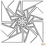 Mandala Geometric Pages Coloring Printable Designs sketch template