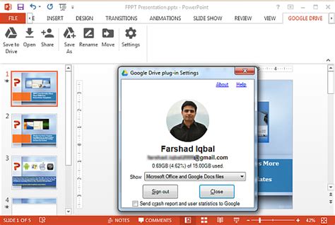 google drive plug  lets  save files  word excel powerpoint