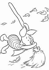 Piglet Disney Coloring Pages Characters Kids Animal sketch template