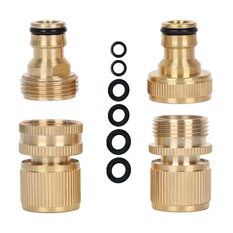 buy  pack brass garden hose tap connectors expandable garden hose male  female adaptors