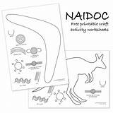Naidoc Aboriginal Boomerang Activities Culture Kangaroo sketch template
