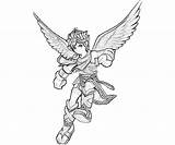 Pit Dark Icarus Kid Fly Coloring Pages sketch template