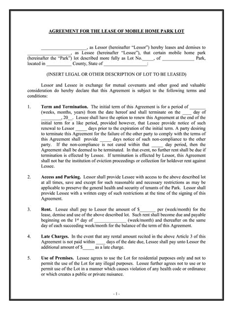 mobile home rental agreement texas fill  printable fillable blank pdffiller