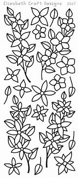 Coloring Vines Pages Flower Vine Craft Patterns Elizabeth Designs Etsy Pattern Color Template Adults Floral Print sketch template