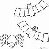 Coloring Spider Halloween Pages Bats Bat Print Printable Animals Hanging Color Clipart Scary Getcolorings Kids Do Library Books Popular Bigactivities sketch template